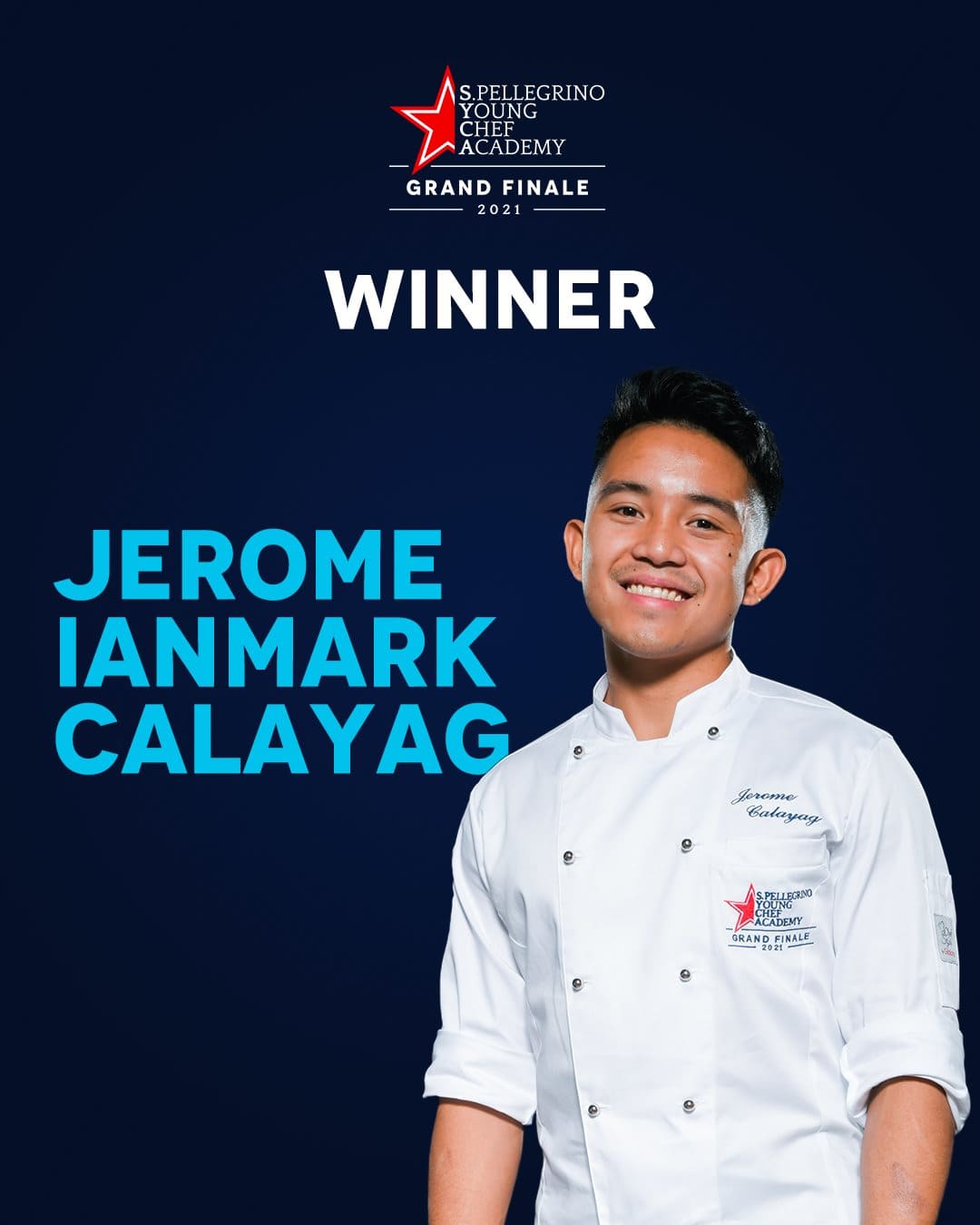 La edición 2019/21, vio a cerca de 300 talentosos jóvenes chefs y mentores de 50 países y regiones diferentes, trabajando juntos para mejorar sus platos de autor. Al final fue Jerome Ianmark Calayag quien triunfó.